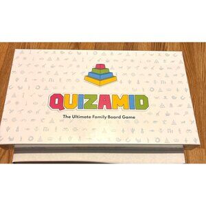 Quizamid The Ultimate Family Board Game Fun Pyramid Challenge Clues Race New
